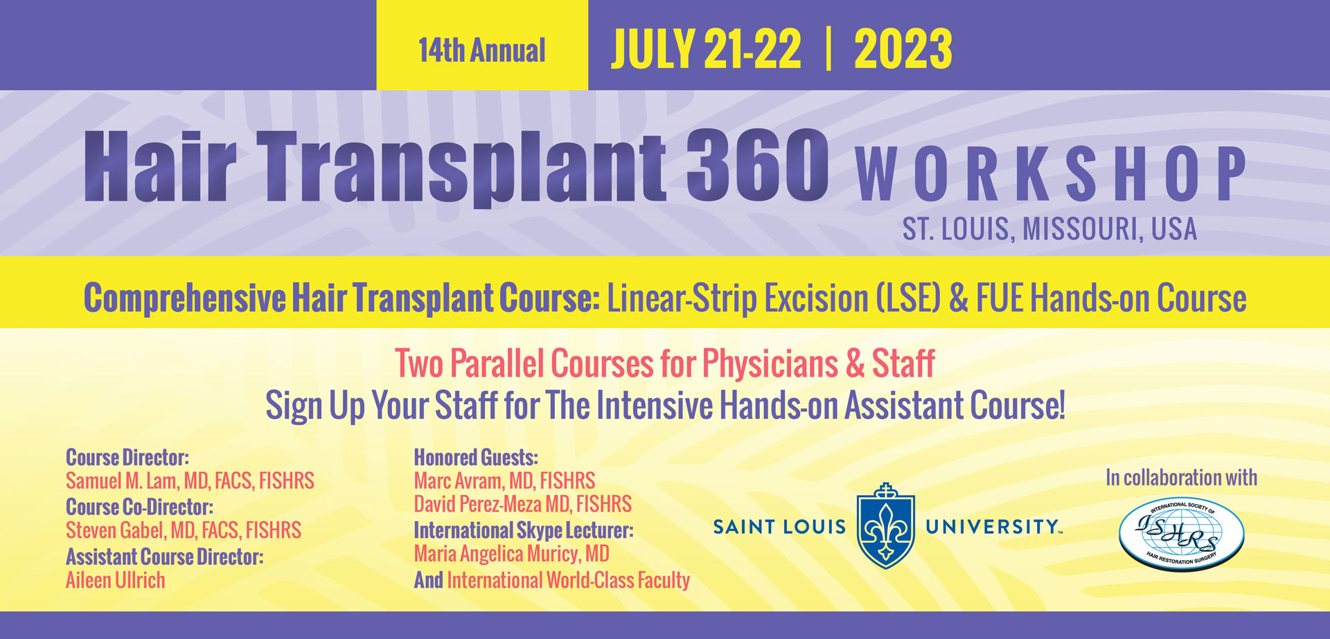 14th Annual Hair Transplant 360 Workshop